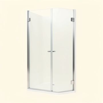 66 '' - 72 '' W X 76 '' H Double Sliding Frameless Shower Door 72 '' X 76 '' Frameless Shower Door (synthetic illustration; no displayed measurements)