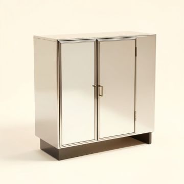 Nalley 2 Door Mirrored Accent Cabinet (synthetic illustration; no displayed measurements)