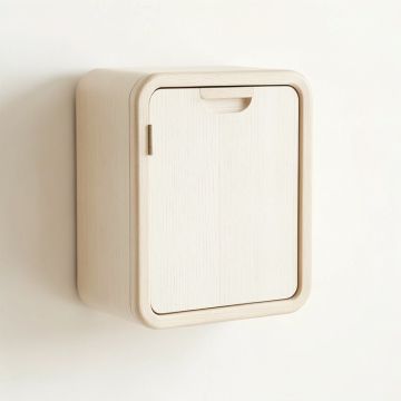 Bay Dale Wall-Mounted Laundry Cabinet - Ivory (synthetic illustration; no displayed measurements)
