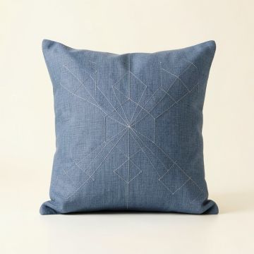 Willow Bluff Filled Accent Pillow - Blue (synthetic illustration; no displayed measurements)