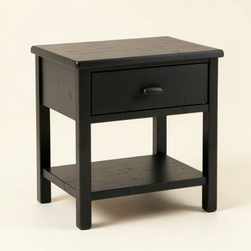 Summit Crossing Nightstand - Black (synthetic illustration; no displayed measurements)