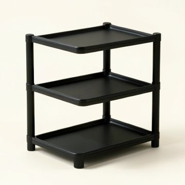 Closet Organizer 50 Pair Stackable Shoe Rack (synthetic illustration; no displayed measurements)