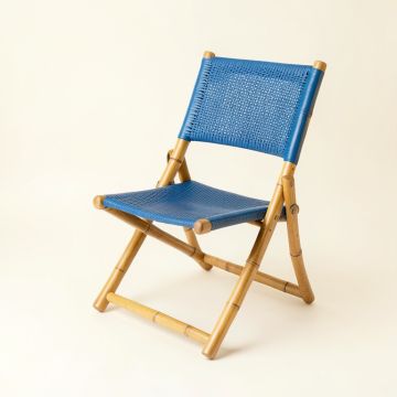 Moss Canyon Folding Outdoor Chair - Blue (synthetic illustration; no displayed measurements)