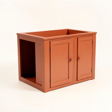 Fern Arc Empty Furniture-Style Litter Enclosure (synthetic illustration; no displayed measurements)