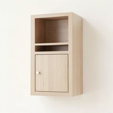 Dune Branch Wall-Mounted Entry Cabinet - Beige (synthetic illustration; no displayed measurements)