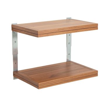 Stollings Metal/Mango Wood 3 Piece Wall Shelf Set