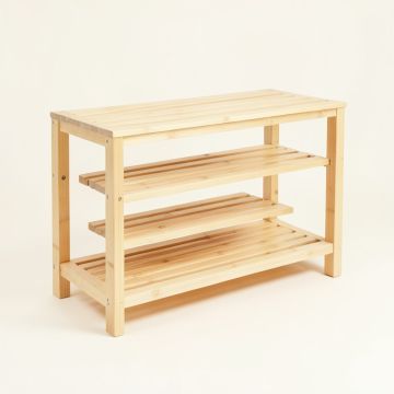 Hazel Crest Shoe Storage Bench - Ivory (synthetic illustration; no displayed measurements)