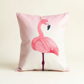 Flamingo Graphic Art (synthetic illustration; no displayed measurements)