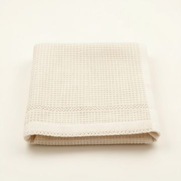 Bay Edge Bath Towel - Cream (synthetic illustration; no displayed measurements)