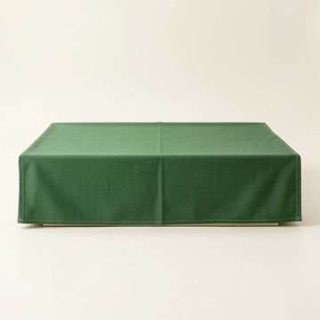 Oak Bend Flat Bed Sheet - Green (synthetic illustration; no displayed measurements)