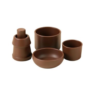Poulan 4 Piece Bathroom Accessories Set