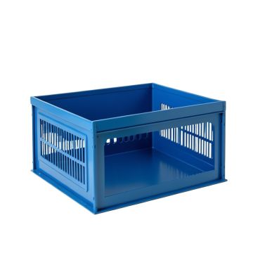 Glen Branch Empty Furniture-Style Pet Crate - Blue