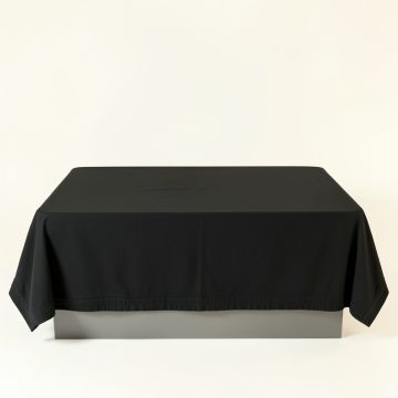 Cove Dell Flat Bed Sheet - Black (synthetic illustration; no displayed measurements)