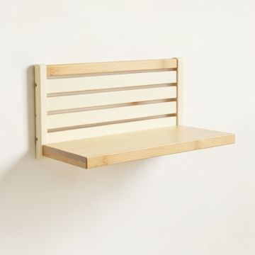 Elm Branch Wall-Mounted Entryway Organizer Shelf - Cream (synthetic illustration; no displayed measurements)