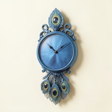 Fancy Crystals Peacock Wall Clock (synthetic illustration; no displayed measurements)