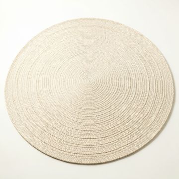Hill Brook Round Area Rug - Cream (synthetic illustration; no displayed measurements)