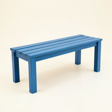 Aspen Bend Indoor Bench - Blue (synthetic illustration; no displayed measurements)