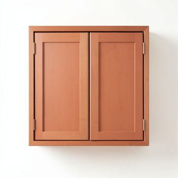 Heath Dell Wall-Mounted Entry Cabinet - Terracotta (synthetic illustration; no displayed measurements)