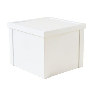 Briar Brook Closed Outdoor Storage Box - White