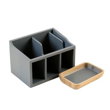 Dune Bend Empty Coffee-Station Organizer - Gray