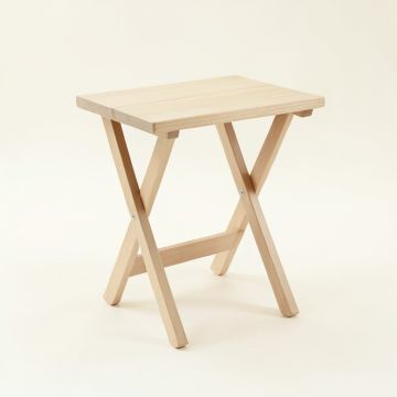 Willow Brook Compact Balcony Table - Beige (synthetic illustration; no displayed measurements)