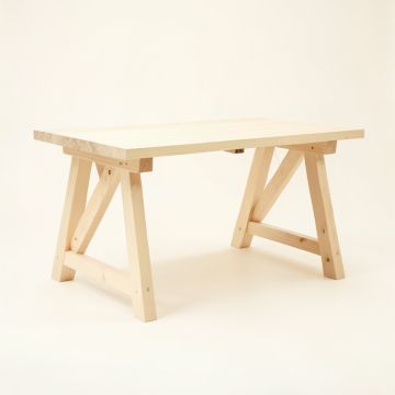 Wren Crest Empty Workshop Workbench - Ivory (synthetic illustration; no displayed measurements)