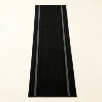 Oak Brook Narrow Runner Rug - Black (synthetic illustration; no displayed measurements)