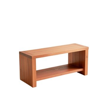 Flint Brook Narrow Outdoor Storage Bench - Terracotta