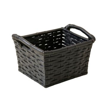 Olive Bluff Empty Storage Basket - Black