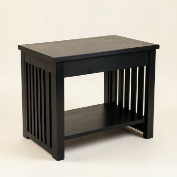 Ash Bluff Small Writing Desk - Black (synthetic illustration; no displayed measurements)