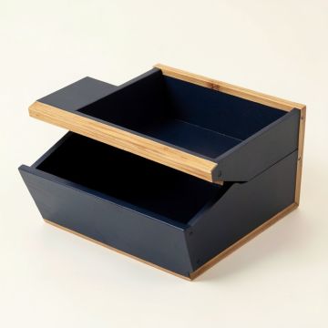 Wren Bluff Low Toy Storage Unit - Navy (synthetic illustration; no displayed measurements)