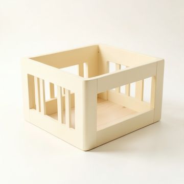 Vale Falls Empty Furniture-Style Pet Crate - Cream (synthetic illustration; no displayed measurements)