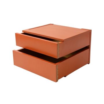 Maple Edge Under-Desk Drawer Unit - Terracotta