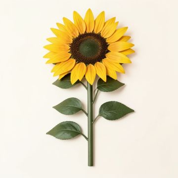 Van Grow Sunflower Wall Décor (synthetic illustration; no displayed measurements)