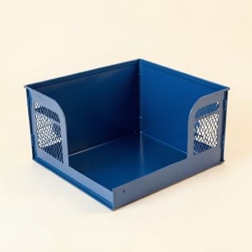 Cedar Bridge Empty Furniture-Style Pet Crate - Blue (synthetic illustration; no displayed measurements)