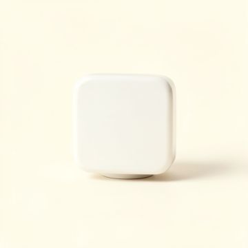 Rowan Crossing Cabinet Knob Without Packaging - White (synthetic illustration; no displayed measurements)