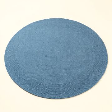Holly Bend Round Area Rug - Blue (synthetic illustration; no displayed measurements)
