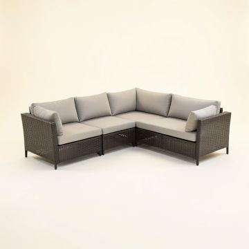 Joakim 76 '' Wide Outdoor Patio Sectional With Cushion (synthetic illustration; no displayed measurements)