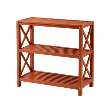Heath Brook Empty Seed-Starting Shelving Unit Without Lights - Terracotta