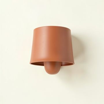 Sage Bluff Wall Sconce Mounted On A Plain Wall - Terracotta (synthetic illustration; no displayed measurements)