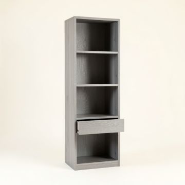 Elm Dale Narrow Cubby Tower - Gray (synthetic illustration; no displayed measurements)
