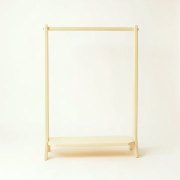 Meadow Crest Empty Garment Rack - Ivory (synthetic illustration; no displayed measurements)