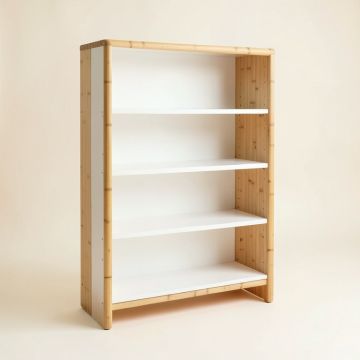 Shore Canyon Freestanding Bookcase - White (synthetic illustration; no displayed measurements)
