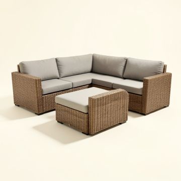 Merlyn 8 Piece Rattan Sectional Seating Group With Cushions (synthetic illustration; no displayed measurements)