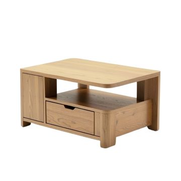 Littlehampt Extendable Floor Shelf Coffee Table With Storage