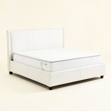 Flesher High Riser Space Saver Upholstered Platform Bed With Mattress (synthetic illustration; no displayed measurements)
