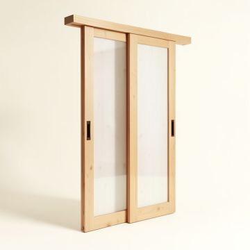 Lucia Glass Sliding Closet Door (synthetic illustration; no displayed measurements)