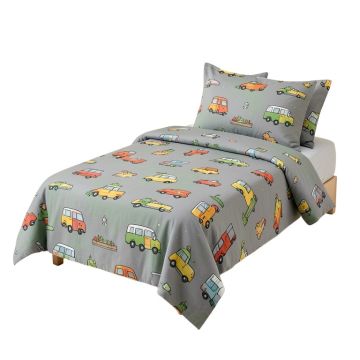 Oneridge Zoomie Kids Retro Happy Camper Green