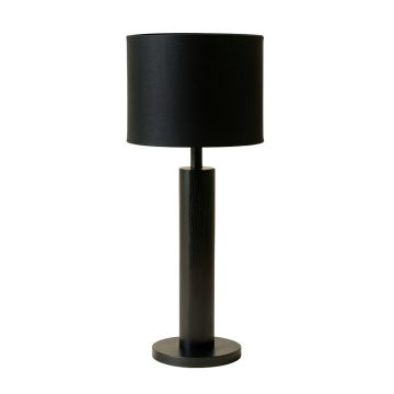 Cove Arc Floor Lamp With A Plain Fabric Shade