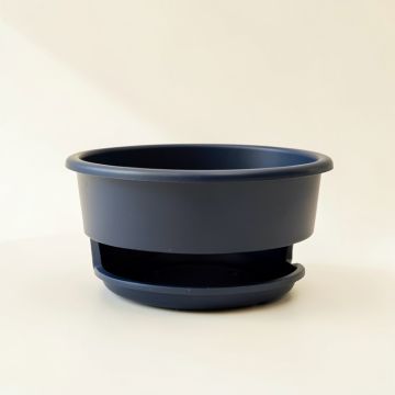 Moss Arc Empty Raised Planter - Navy (synthetic illustration; no displayed measurements)